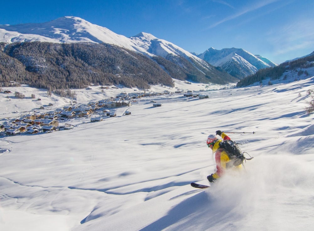 Sciare a livigno con lo skipass free