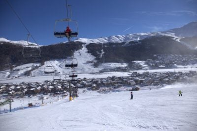 seggiovia e impianti di risalita della skiarea di Livigno