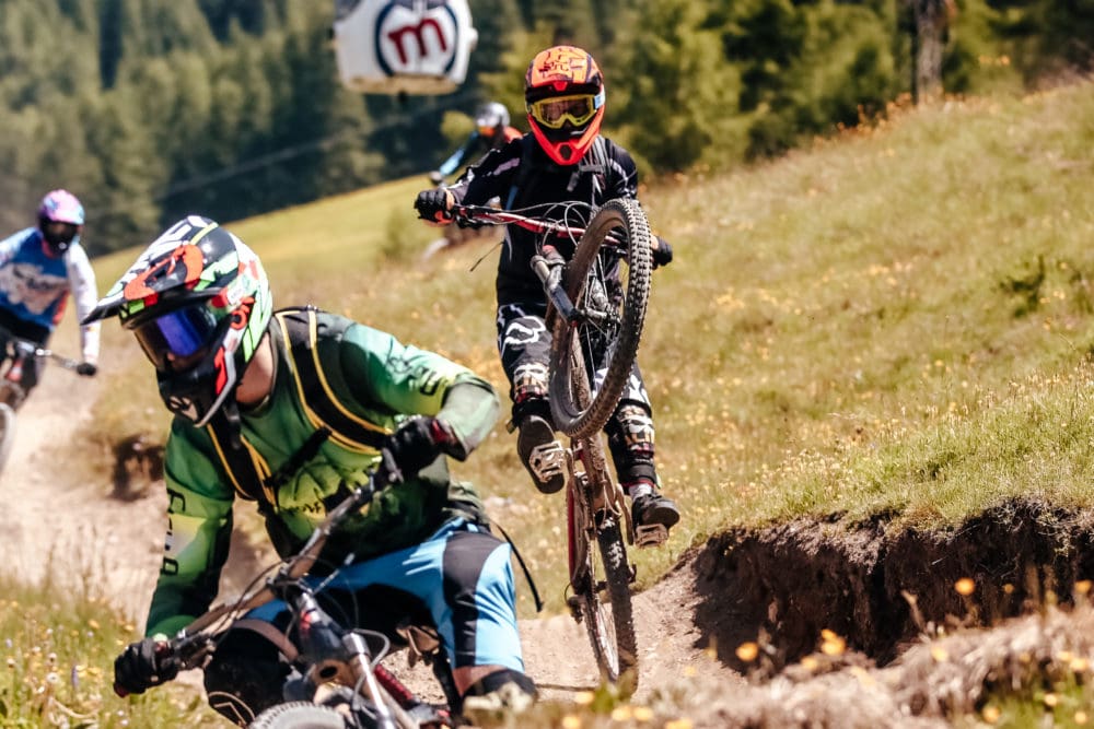 Bike riders al bikepark mottolino a Livigno