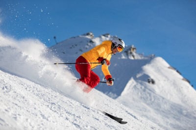 Sciovia mini lift e discese sugli sci a livigno