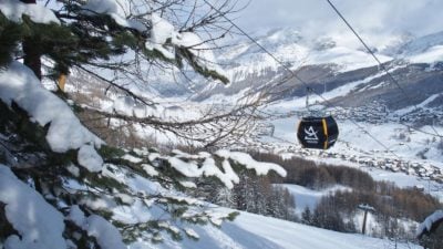 telecabina del carosello a livigno