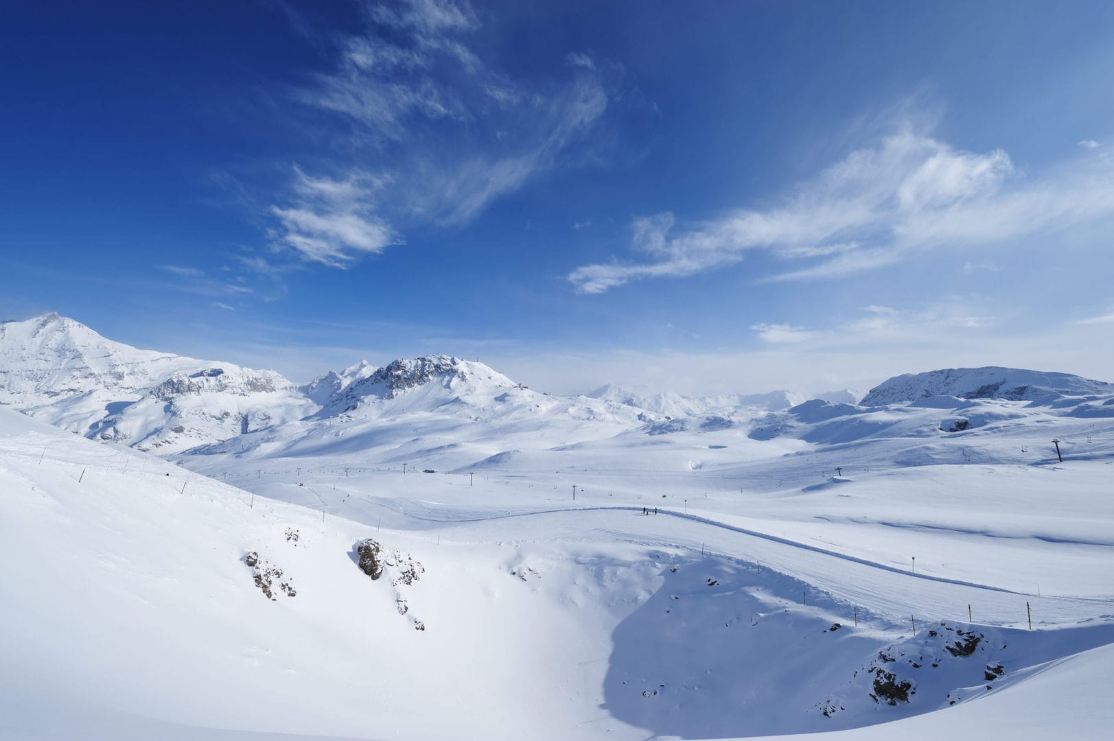 montagne innevate a livigno