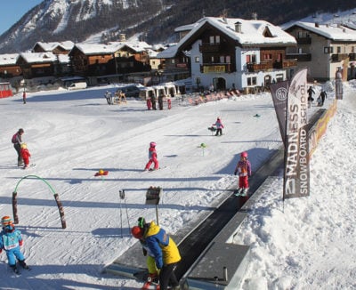 Sciovia del Sole per bambini nella skiarea di Livigno