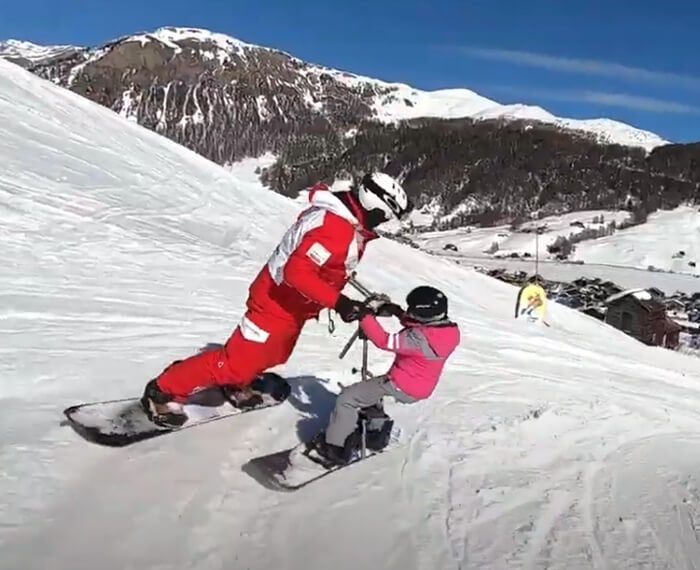 lezione individuale di snowboard a Livigno